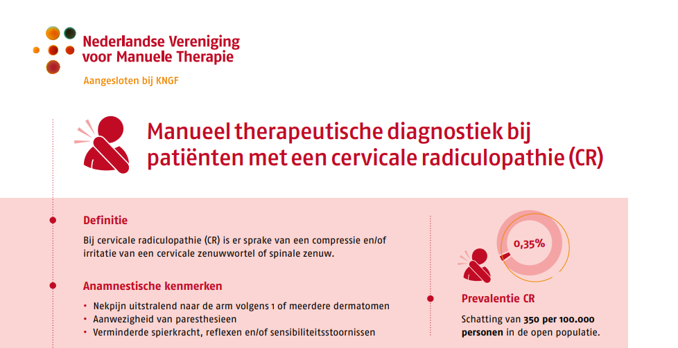 Factsheet Manuele therapie bij Cervicale Radiculopathie